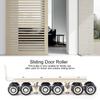 2Pcs Household 12 Wheels Hangers Roller Mute Sliding Door Gate Roller Pulley Door Closet Hardware Kit