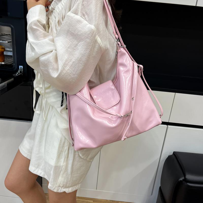 Schoolbag Large-capacity Commuter Tote Bag Women's 1011 New Casual Niche Design Single Shoulder Messenger Bag Three-purpose Bag Backpack