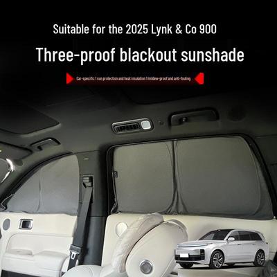 Lynk & Co 900 Sonnenschutz - Modell 2025, Blickschutz, Hitzebeständig, Schimmelresistent, Eiskristallfilter für Fenster-Privatsphäre.
