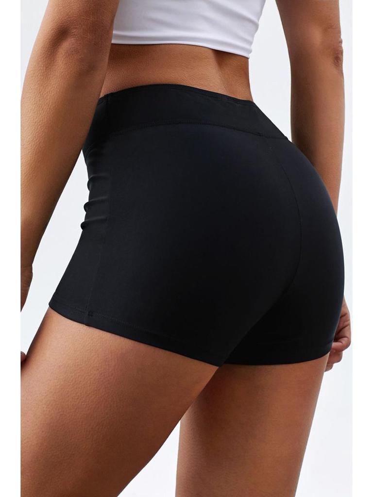 2023 Trendy Plus Size Women's Low Waist Flat Leg Swim Trunks for Seaside Vacation