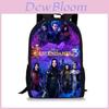 Descendants Large Capacity Unisex Nylon Backpack With Unique Pattern For School And Daily Use