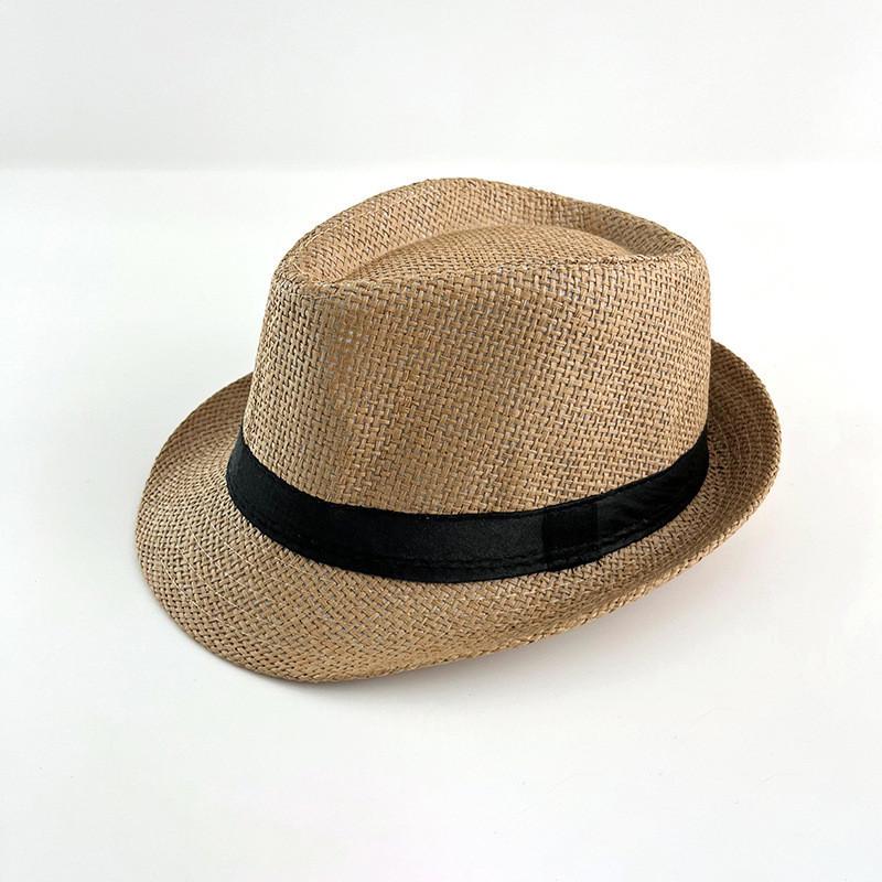 

Summer Straw Hat For Boys And Girls Beach Hat Sun Hat Children s Fedora Casual Hat
