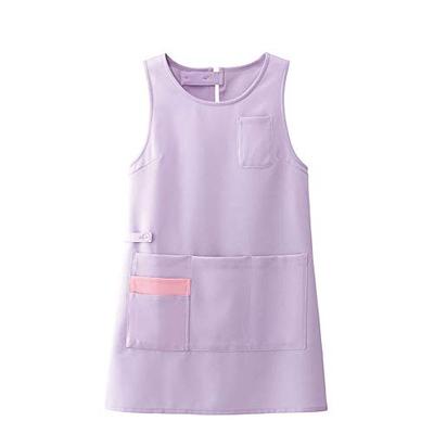 Nursery New Tunic Apron (Smooth Touch) for Nursing, Care, Dentistry, and Childcare, Women's and Men's, M-L, Lavender, 9292009A
