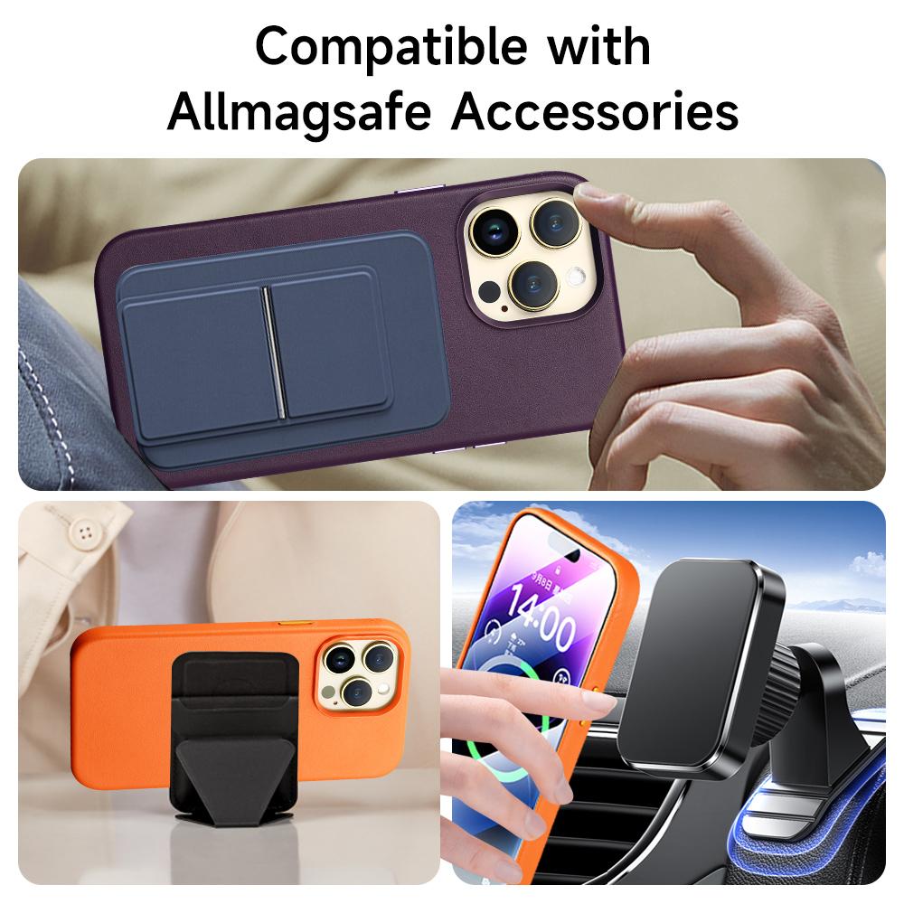 Saldi di liquidazione per Custodia Magsafe in Vera Pelle per iPhone 12 13 Pro Max 13 Mini Cover di Ricarica Wireless Magnetica