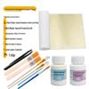 Beginner Gold Leaf DIY Kit: Gilded Foil Tools, Buddha Statue Art, Paper & Glue Set