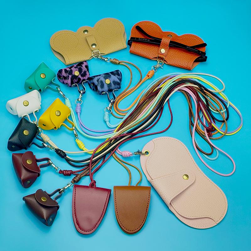 Solid Color Mobile Phone Lanyard Wax Line Long Multi-Color Anti-Lost Rope Versatile Glasses Clip Change Bag Necklace Lanyard