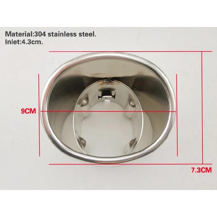 accessoir de For toyota 2019-2023 RAV4 exhaust tip muffler end pipe protector stainless steel tail decoration decorative tip