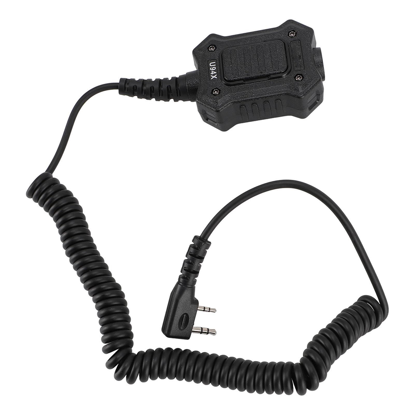 

Адаптер U94X Push to Talk, спиральный кабель, двухсторонний адаптер для радиогарнитуры для TYT для UV82 UV6R BF888S