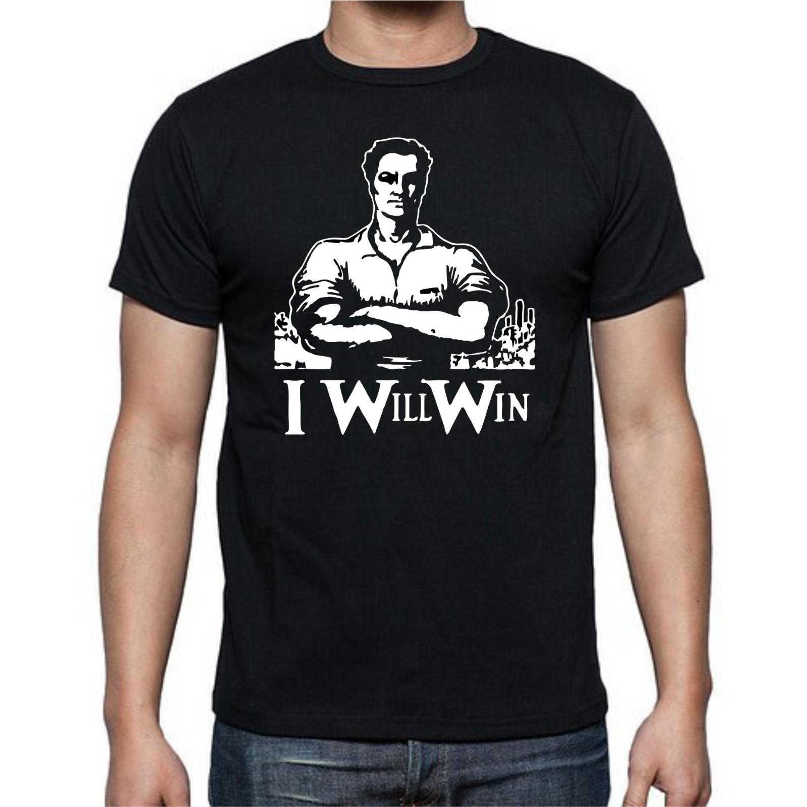 I Will Win Muscle Guy T Shirt Mens Womens Tees Top Tee 4XL
