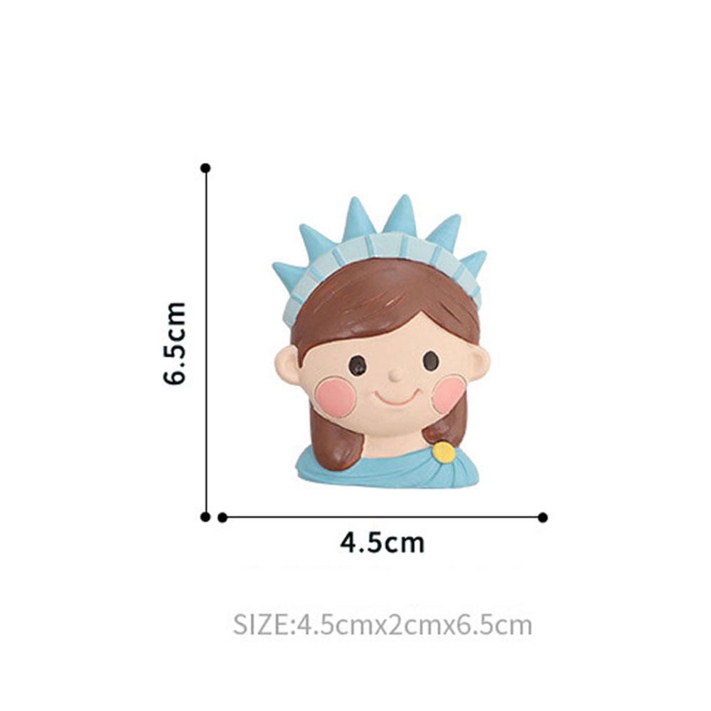 Mini European Creative Resin 3D Three-Dimensional Design Refrigerator Sticker Crafts Home Kitchen Memo Message Simple Decoration