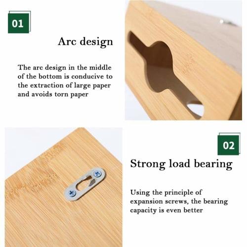 Wooden Wall-Mounted/Countertop Toilet Paper Dispenser with 150 Pumping Foldable Paper Towels, Suitable for Kitchens, Bathrooms, Restaurants, and Hotel