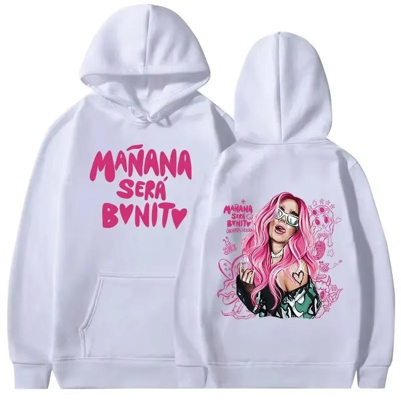 Karol G Manana Sera Bonito Bichota Hoodies Unisex Printed Hooded Street Wear Hooded Shirt PulloverFashion Couples Casual Sports