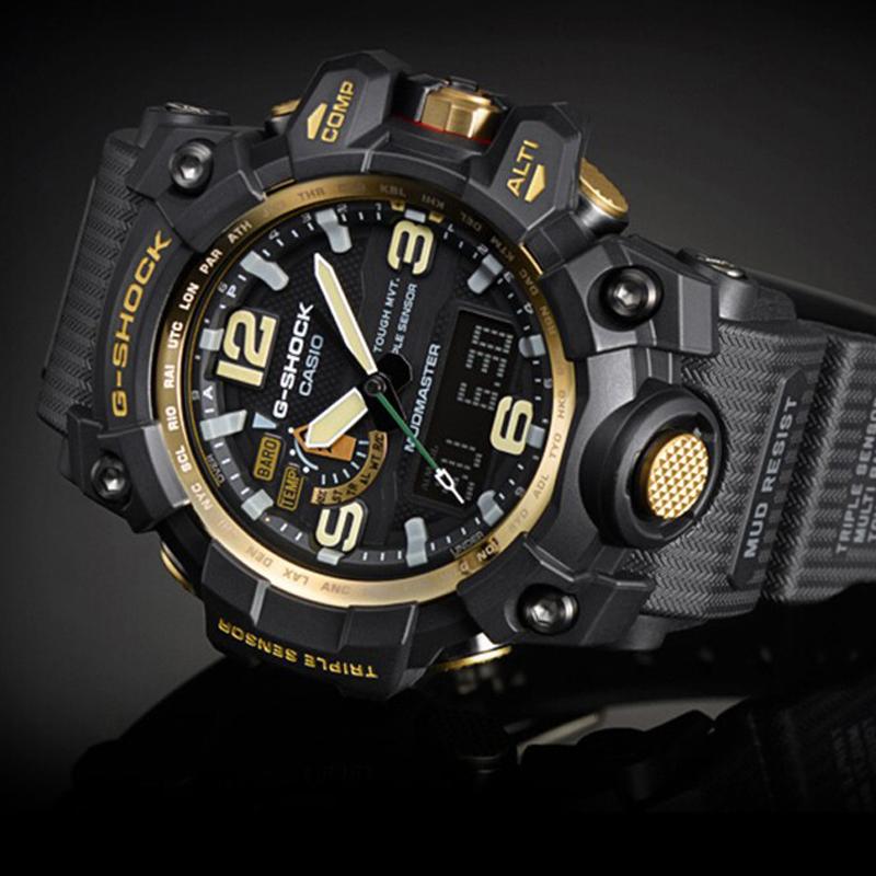 Casio G-Shock Gravitymaster Aerospace Series Mudmaster Trend Sports Waterproof Shockproof Quartz Movement Resin Strap Men Watches GPW-1000GB-1APR