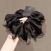 Elegant Top Grade Print Chiffon Large Intestine Scrunchie For Women Lady Hair Tie Hair Band Hair Ring Fashion Hair Accessories