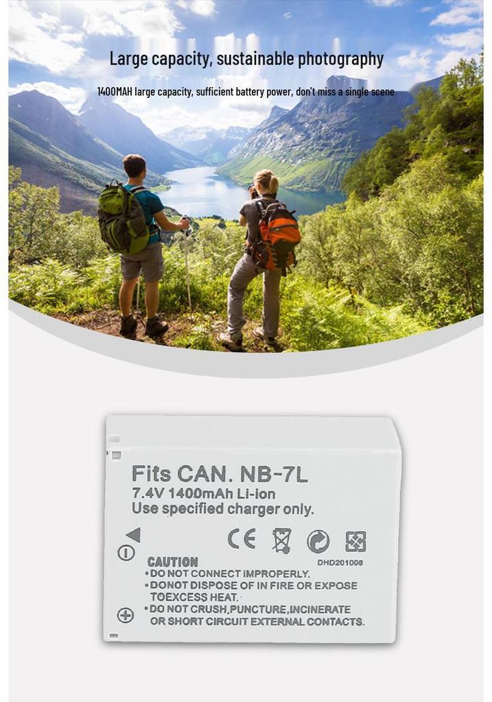 NB-7L Battery Compatible with Canon G10/G11/G12/SX30 Cameras