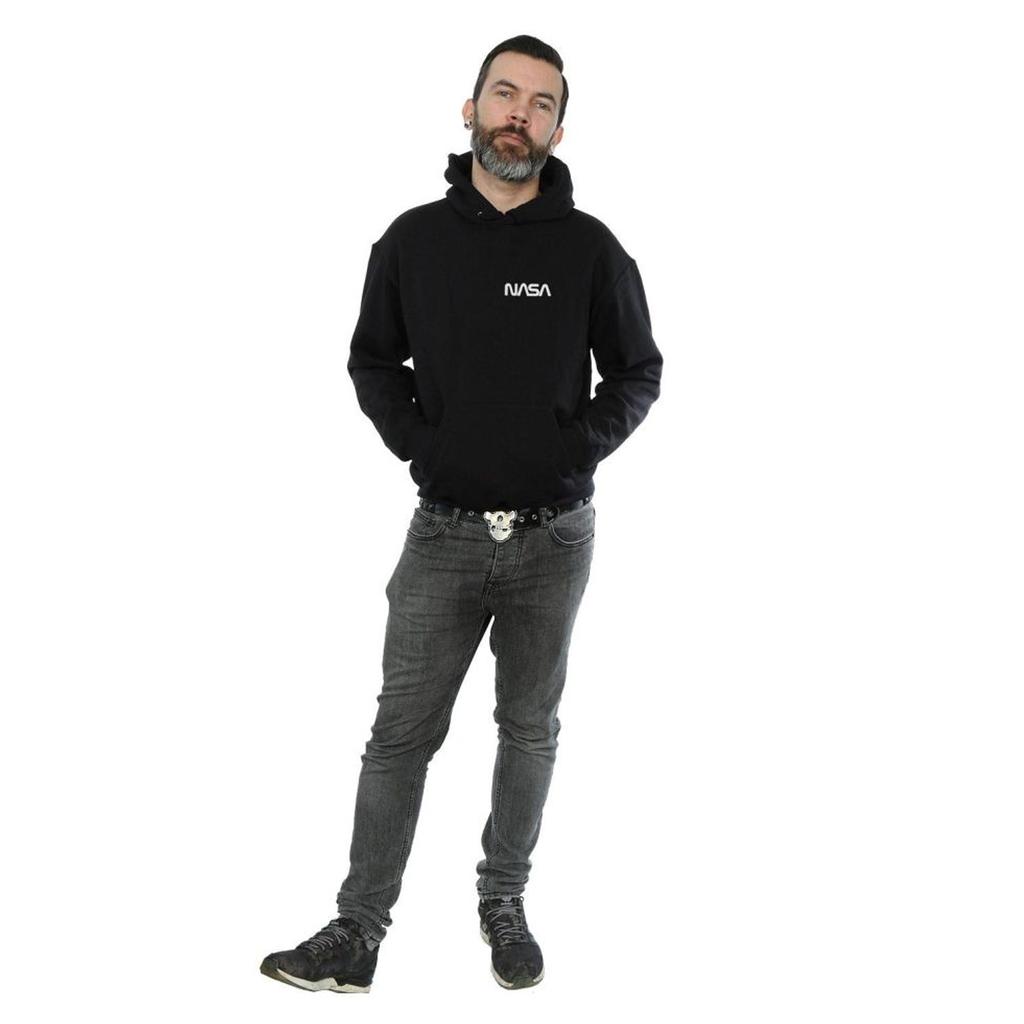 NASA Mens Modern Logo Chest Hoodie