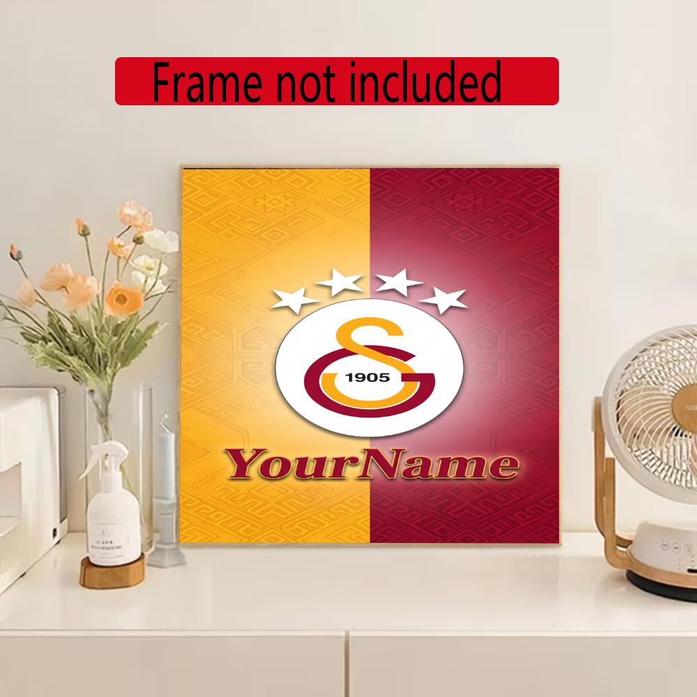 Galatasaray Customize Your Name Diamond Painting Round Diamond Diy Frameless Holiday Artwork Suitable For Home Office Wall Decoration