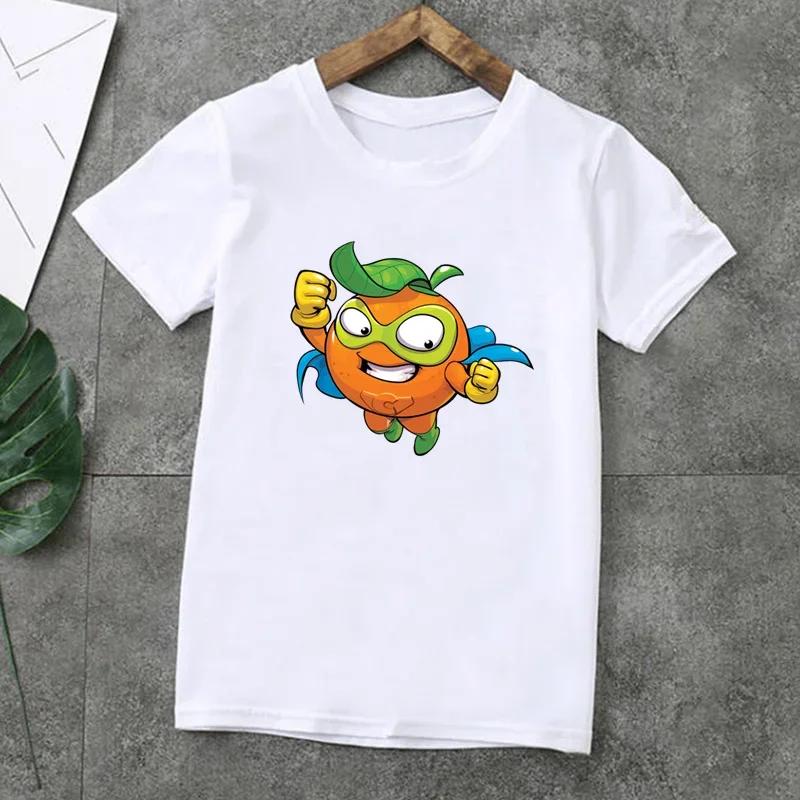 Summer Fashion Unisex T-shirt Cute Los Super Zings Series 4 Cartoon Kids T-Shirts Short Sleeve Print Boys Girls Tops