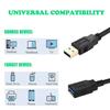 XBOHJOE USB 3.0 Extension Cable 3M Data Transfer 5Gbps USB Extension Male to Female Gold Plated Connector for Drive, Mouse, Xbox, Keyboard, Printer US