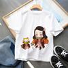 Plus Size Demon Slayer Anime Printed Men and Women Tshirt Casual Parent Child Top Fashion Cotton Summer Y2K Street Harajuku