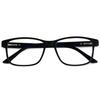 HAZON® Zero Power Antiglare Computer Glasses For Eye Protection Blue Light Blocking Glasses Square Black Frame For Men And Women Reading Glasses
