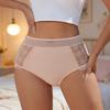 High Waist Ice Silk Panties Women's Abdominal Tight Underwear No Trace Hip Lifting Triangle Brifes Underwear