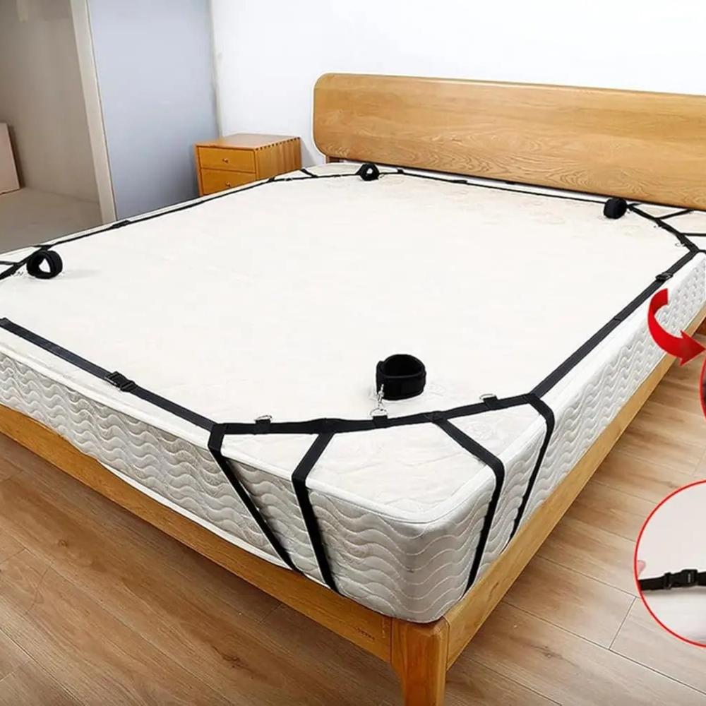 Bed Straps Restraints Spreaders Bar Sexy Bondaged Play Set Sex Cuff Bracelets Sex Resistance Bands Bondaged Rope Cord Rope