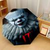 IT Pennywise Windproof Auto 8 Rib Folding Umbrella Portable Outdoor Parasol