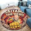 Onepunch Man Round Area Rug Carpet Rug For Living Room Bedroom Sofa Playroom Decor Nonslip Floor Mat