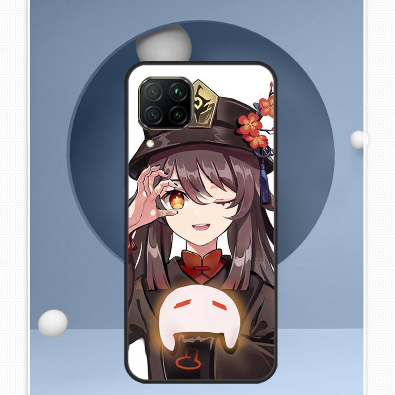 Hu Tao Genshin Impact Cartoon For Huawei Nova Y91 Y60 Y70 Y72 Y90 Y61 12s 12i 11i 8i 10 9 SE P20 P40 Lite P30 P60 Pro Case