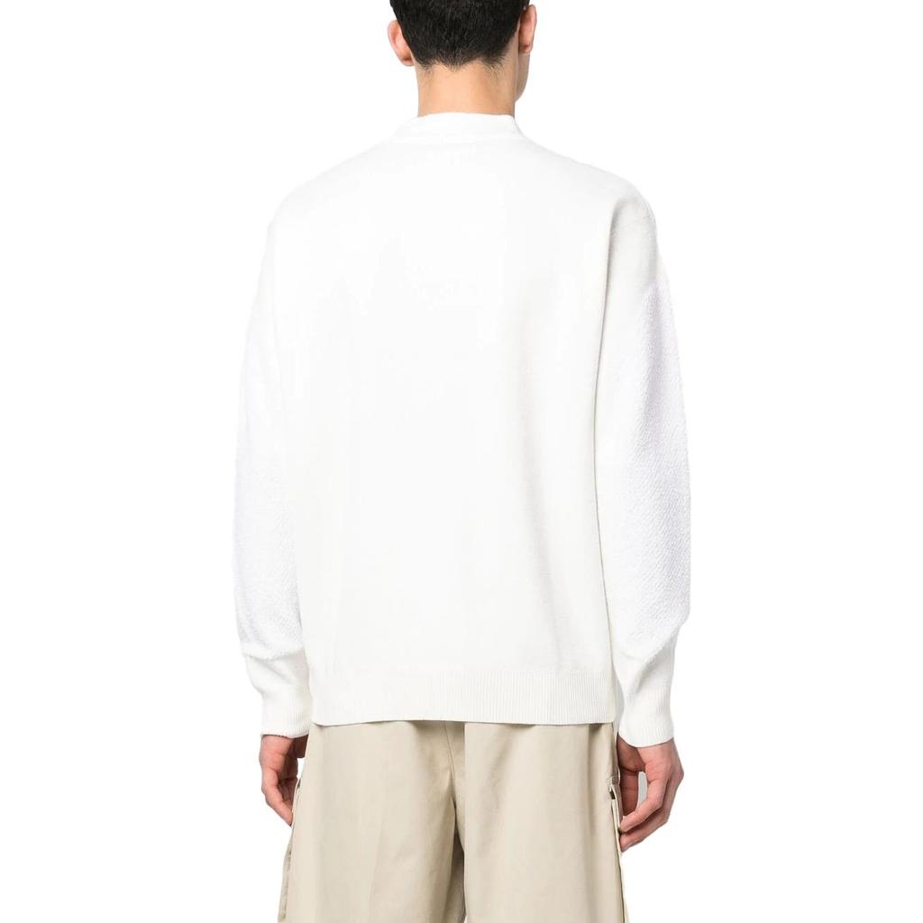 STONE ISLAND Ss23 Solid Logo Print Crew Neck Pullover Long Sleeve Sweatshirt Men Sweatshirt White 7815519B4-V0099