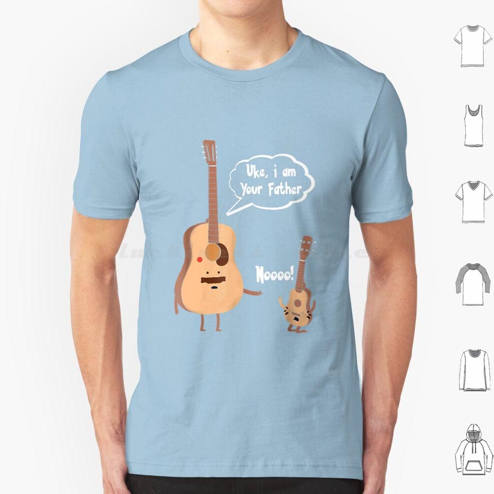 Uke I Am Your Father T Ukulele Guitar Music T Shirt Cotton Men Women DIY Print Funny Guitarist Guitar Player Birthday Christmas