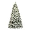Frosted PVC White Fluff Christmas Tree for Hotel and Commercial Decorations