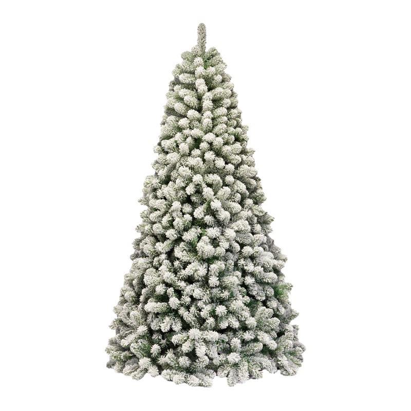 Frosted PVC White Fluff Christmas Tree for Hotel and Commercial Decorations
