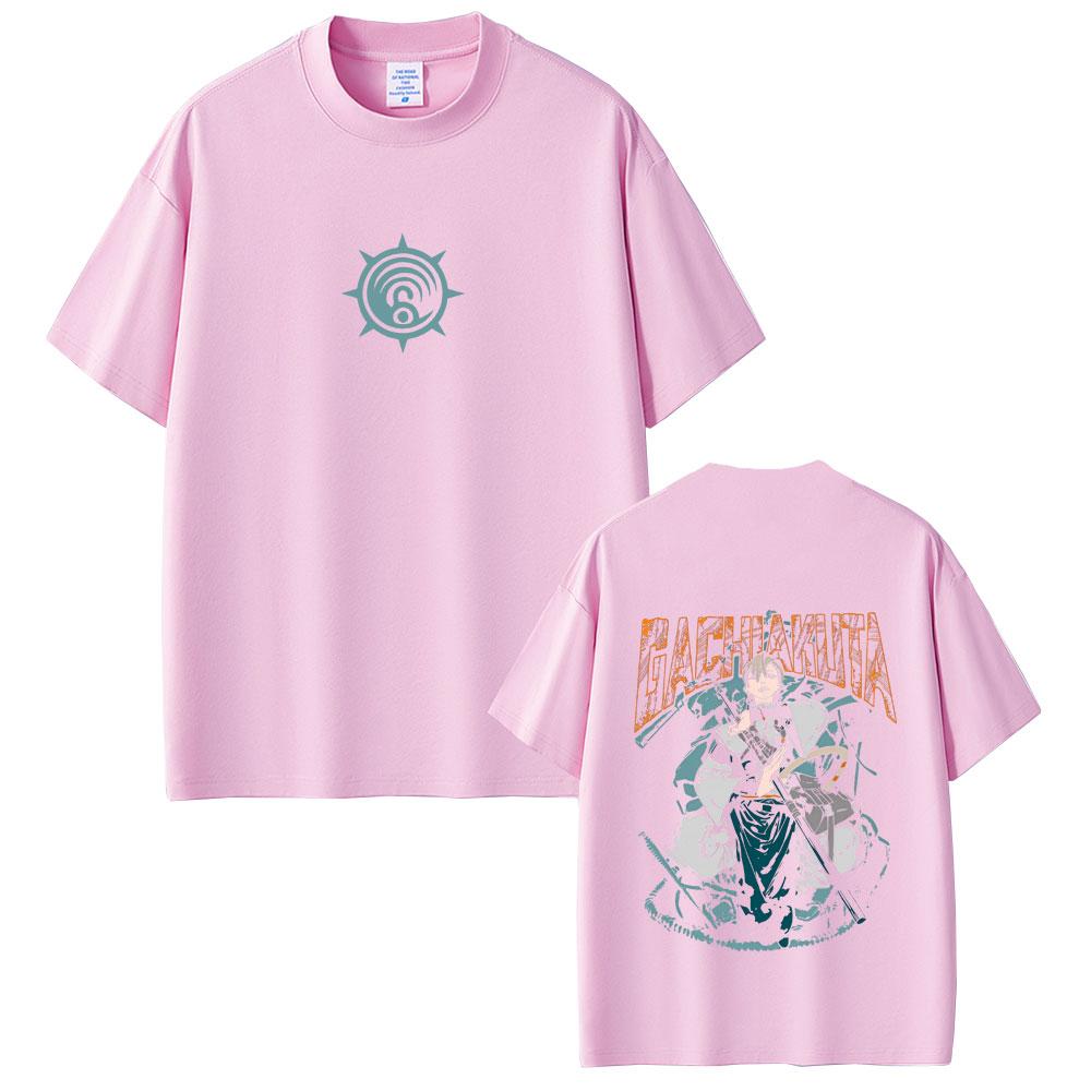 Hot Anime Gachiakuta Zanka Merch T Shirts Unisex Women Fashion Cosplay Oversized Streetwear Unisex High Quality Soft Cotton T-shirt