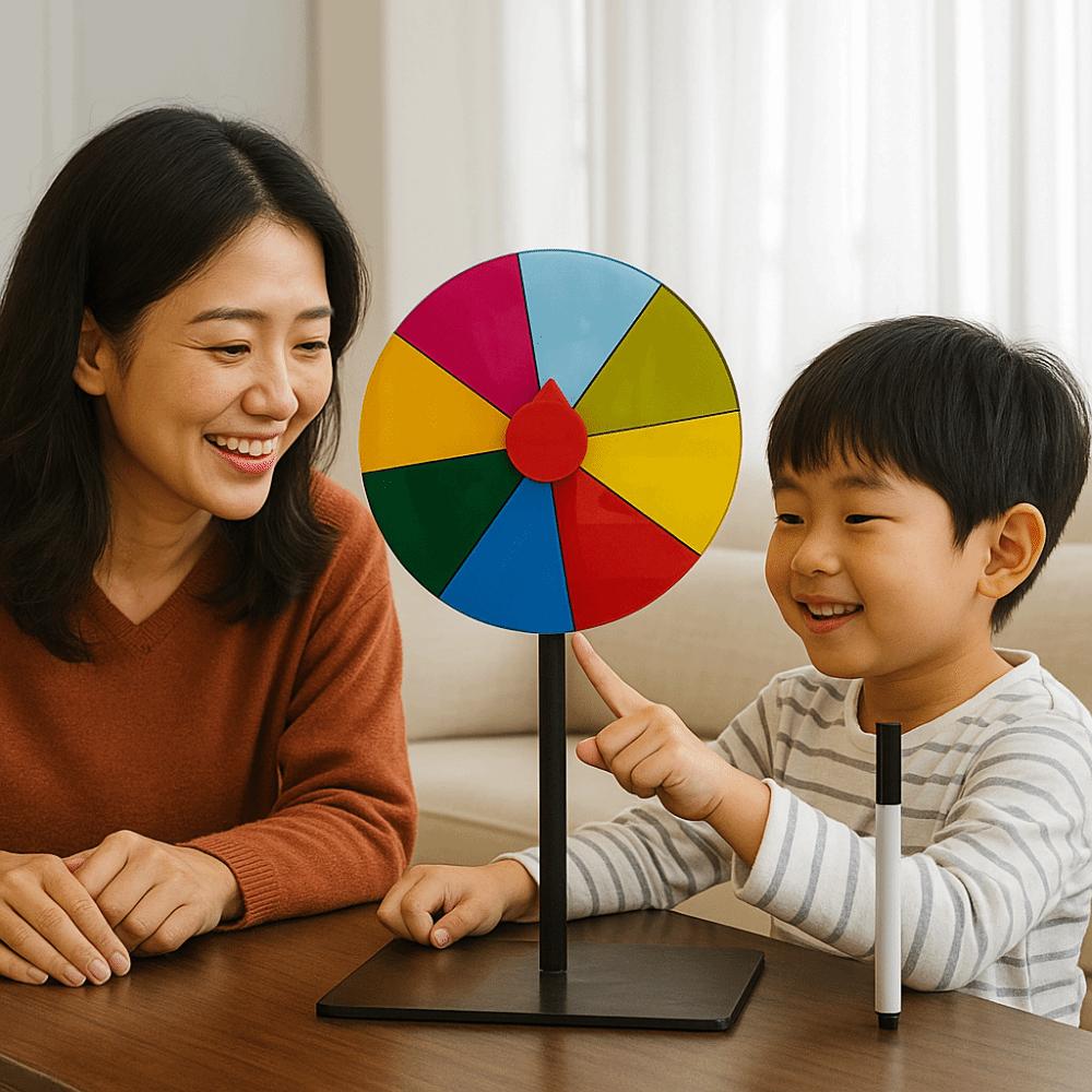 Interactive Color Roulette Wheel Spin Wheel Table Prize Turntable  Tradeshow Pub