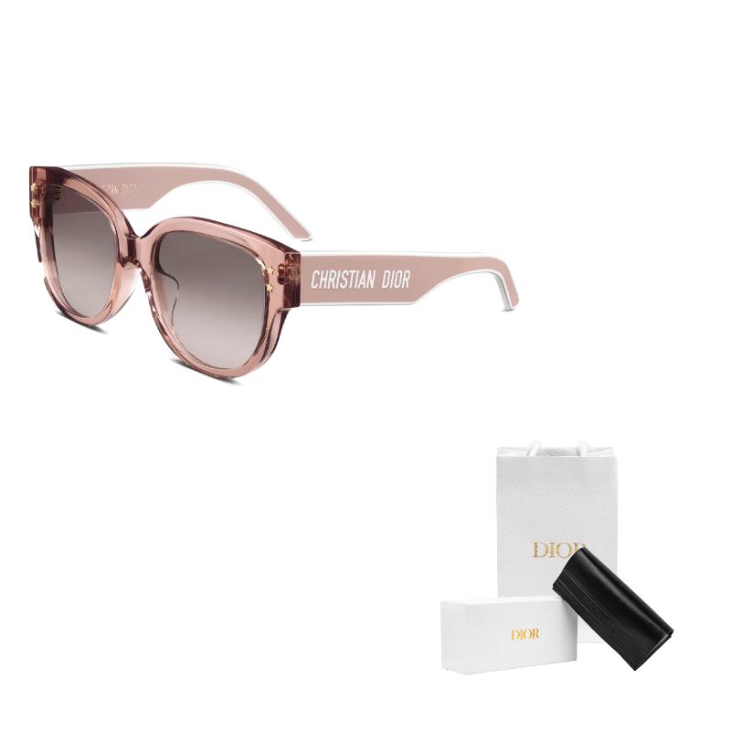 Dior Logo Arm Oval Sonnenbrille Damen Sonnenbrille Pink DIORPACIFICB2F40D2