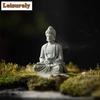 Blue Sandstone Tathagata Buddha Tea Pet Vintage Tea Spirit Tea Figurine Play Toys Tea Statue Ornaments Can Be Raised Craft Gifts