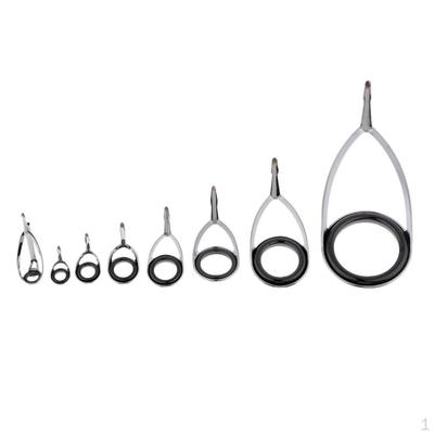 8 adet Olta Kamışı Kılavuz Seti Uç Tamir Takımı Halkaları Farklı Boyutlar