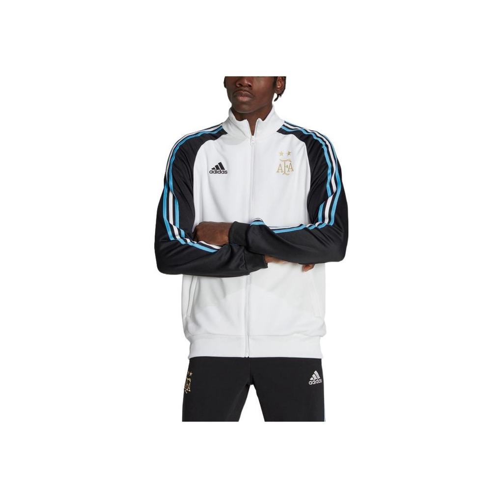 Adidas Argentina Tým Fotbalová Tepláková Bunda Pánská Svrchní Oblečení Bílá HF3955