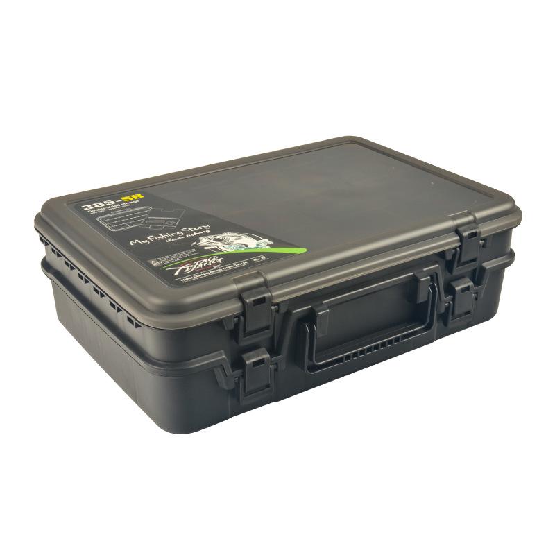 

Большой двухслойный портативный ящик для приманок и инструментов: Многофункциональное хранилище рыболовных снастей и аксессуаров