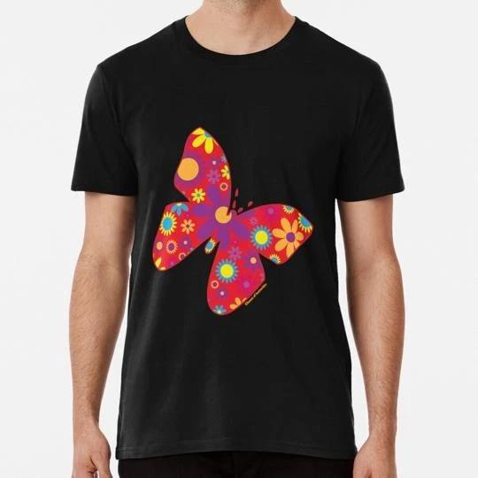 

Butterfly Hippy S to 5XL Made in the USA T-shirt L