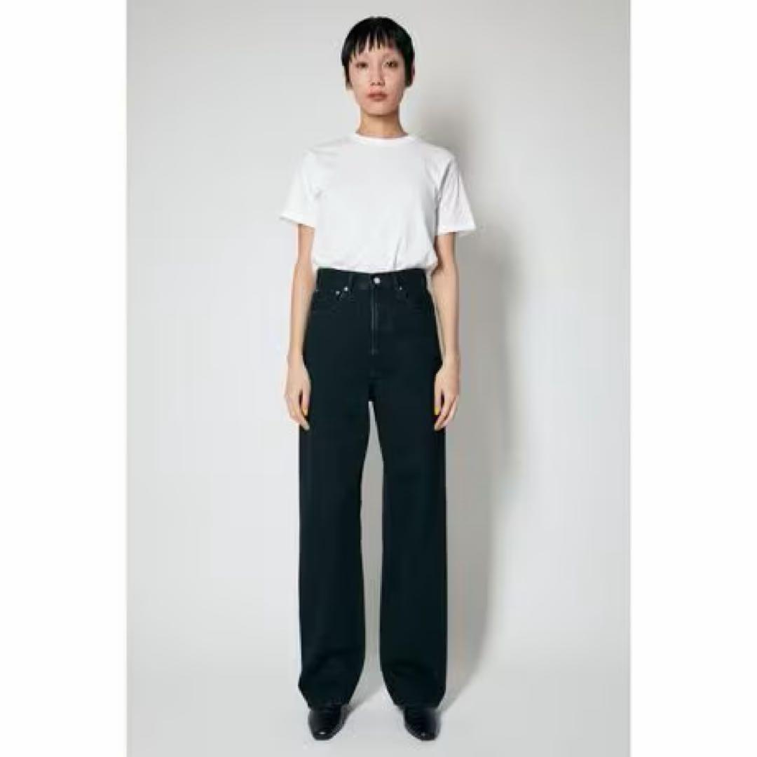 moussy HW COLOR LOOSE STRAIGHT black