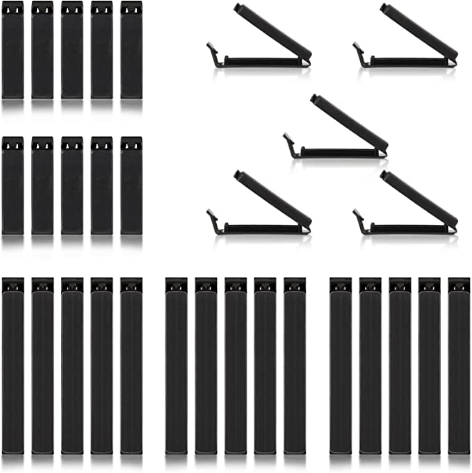 30pcs Clips Food Snack Sealing Clip Portable Kitchen Storage Storage Holder Clamp for Sealing Food Bag Clips Storage Accessories