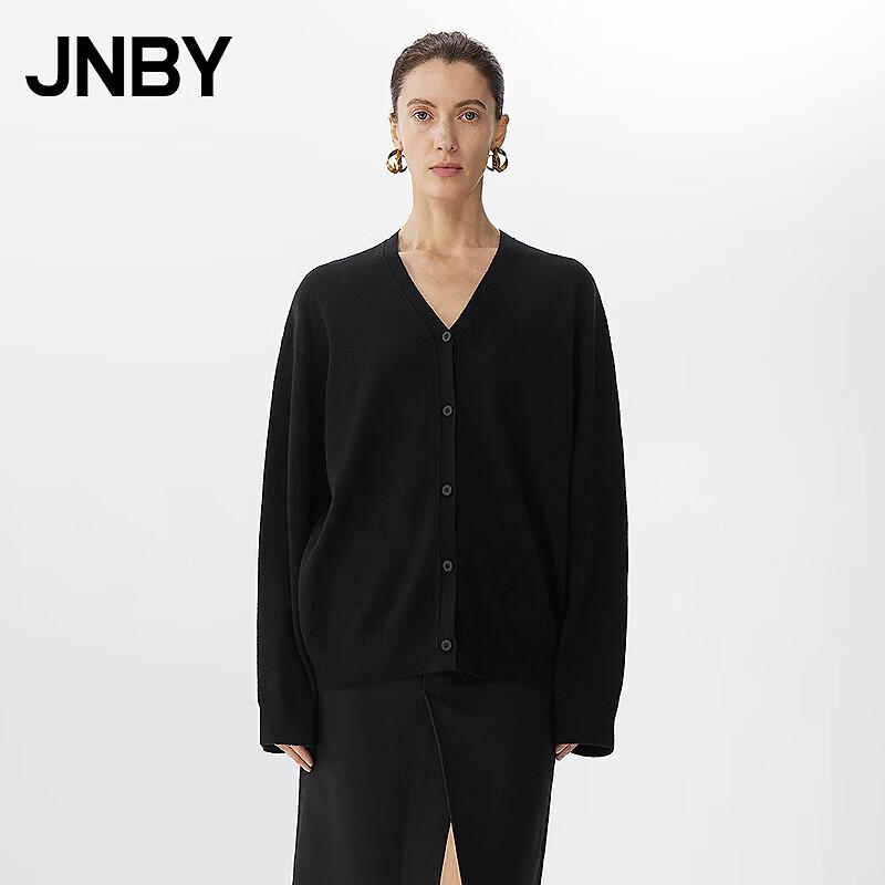 JNBY 2025 Spring Wool & Cashmere V-Neck Cardigan