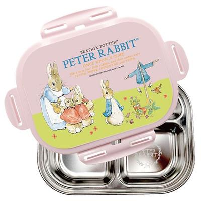Peter Rabbit Lockable Plate Lunch Box, Pink 3316, Lid + Plate, Popular Korean Parenting Items