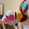 Vintage Buntes Großes Knopf-Pünktchen-Haarband Mode Y2K Breites Haarband Süßes Mädchen-Stil Haarschmuck Für Party Und Streetwear