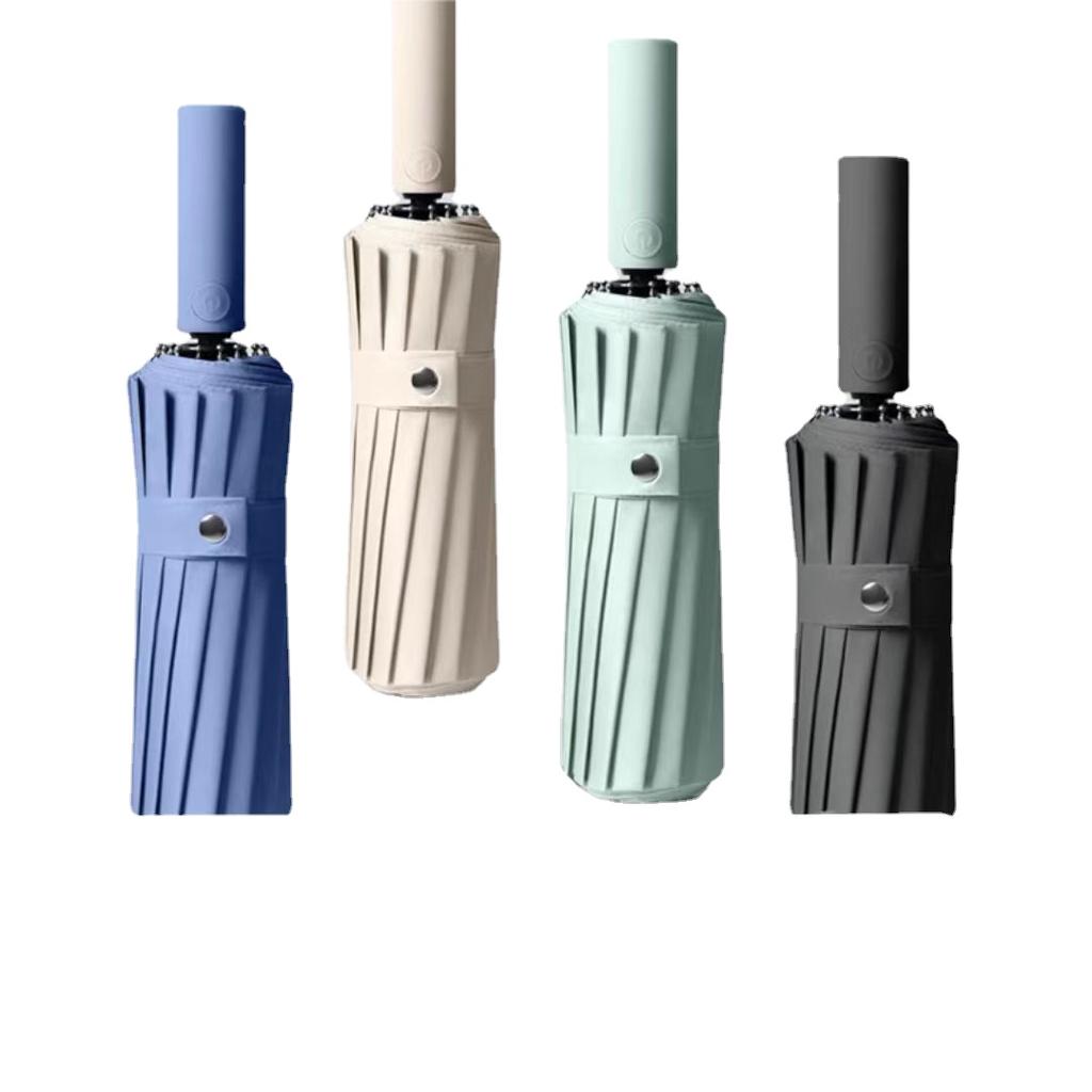 32 Bone Fiber Double Keel Fully Automatic Pit Storm Umbrella Clear Umbrella Vinyl Sunscreen Shade