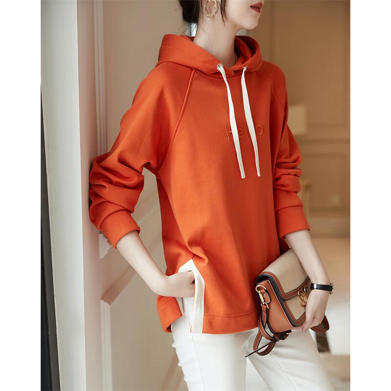 DME Kapuzen-Sweatshirt für Damen mit Schlitzdetail