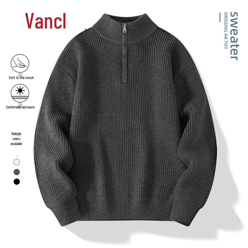 VANCL Men's Half-Zip Knit Sweater